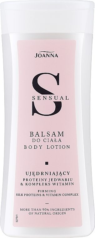 Körperlotion mit Seidenprotein für anspruchsvolle und raue Haut - Joanna Sensual Silk Proteins Balsam