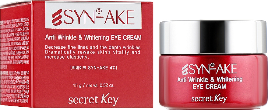 Anti-Falten Augencreme - Secret Key Syn-Ake Anti Wrinkle Whitening Eye Cream