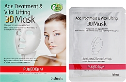 Set aus 3D straffende Anti-Aging Masken - Purederm Age Treatment&Vital Lifting 3D Mask — Bild N1