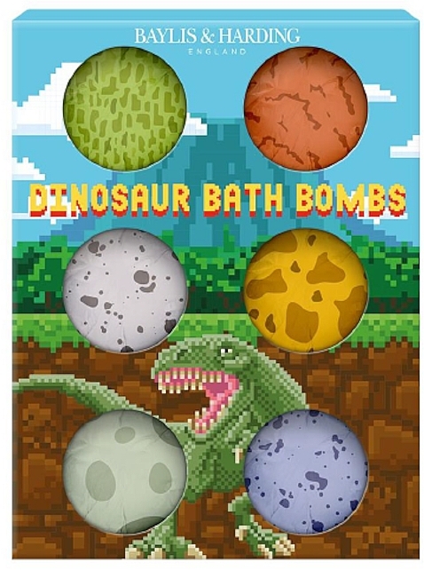 Badebomben-Set 6 St. - Baylis & Harding Dinosaur Bath Bombs Gift Set  — Bild N1