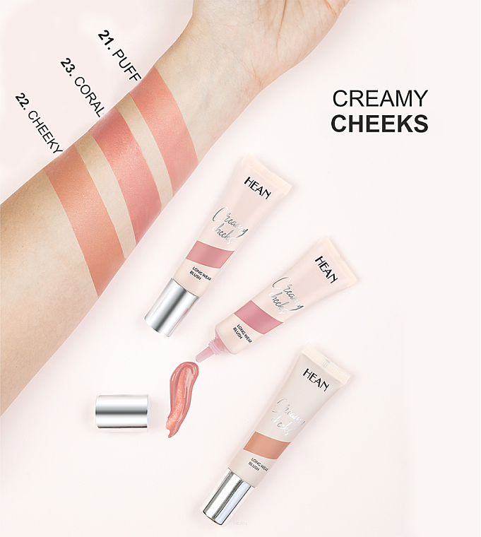 Creme-Rouge für das Gesicht - Hean Creamy Cheeks Long Wear Blush — Bild N2