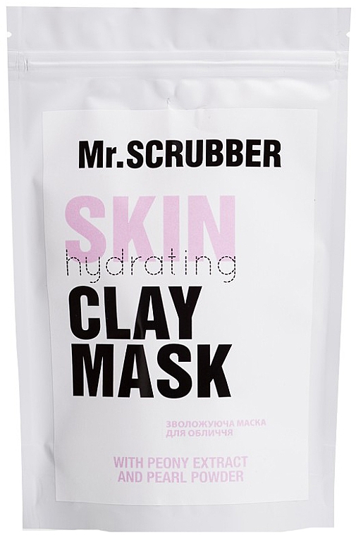 Feuchtigkeitsspendende Gesichtsmaske - Mr.Scrubber Skin Hydrating Peony Extract Clay Mask — Bild N1