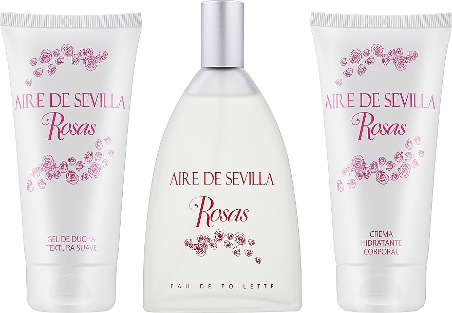 Instituto Espanol Aire de Sevilla Rosas - Duftset (Eau de Toilette 150ml + Körpercreme 150ml + Duschgel 150ml) — Bild N2