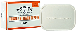 Düfte, Parfümerie und Kosmetik Körperseife für Männer mit Distel und schwarzem Pfeffer - Scottish Fine Soaps Men's Thistle & Black Pepper Body Bar