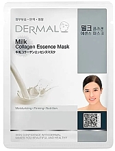 Tuchmaske mit Kollagen und Milch - Dermal Milk Collagen Essence Mask  — Bild N1