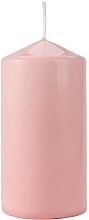 Zylindrische Kerze 60x120 mm rosa - Bispol — Bild N1