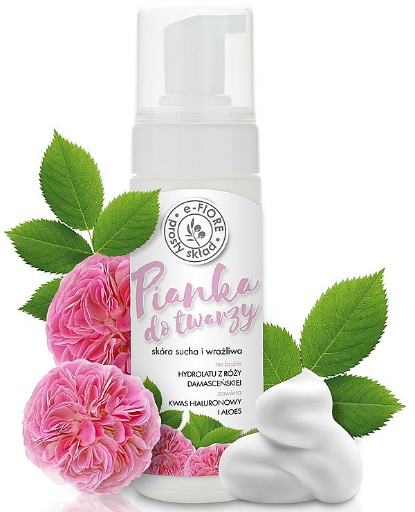 Reinigungsschaum auf Rosenbasis für das Gesicht - E-Fiore Washing Foam — Bild N3