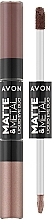 Düfte, Parfümerie und Kosmetik Doppelter flüssiger Lidschatten - Avon Matte & Metal Liqiud Eye Duo