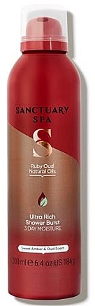 Duschgel Ruby Oud - Sanctuary Spa Ultra Rich Shower Burst  — Bild N1