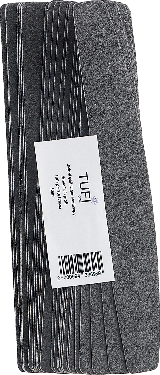 Ersatzfeilenblätter für Nagelfeile 30/179 mm 100 Körnung 50 St. - Tufi Profi Smile — Bild N1