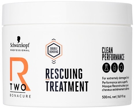 Maske für geschädigtes Haar - Schwarzkopf Professional Bonacure R-TWO Rescuing Treatment — Bild N2