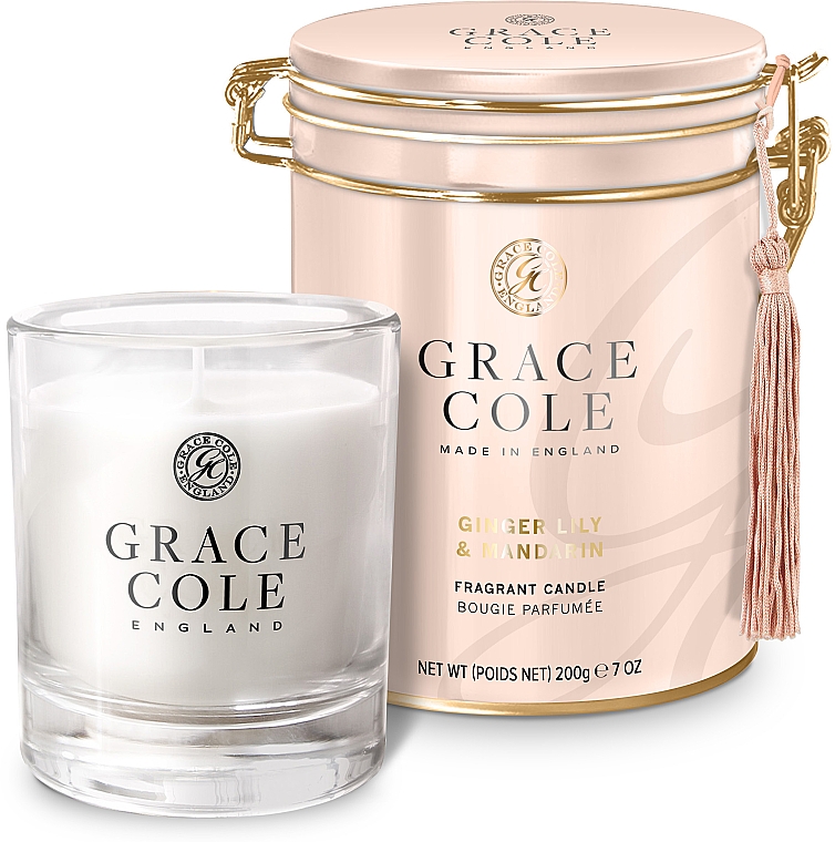 Duftkerze - Grace Cole Boutique Ginger Lily & Mandarin Fragrant Candle — Bild N1