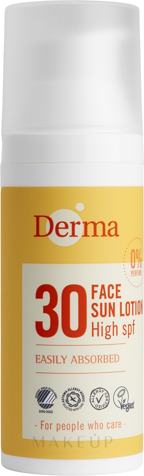 Sonnenschutzcreme für das Gesicht - Derma Sun Face Cream SPF30 High — Bild 50 ml