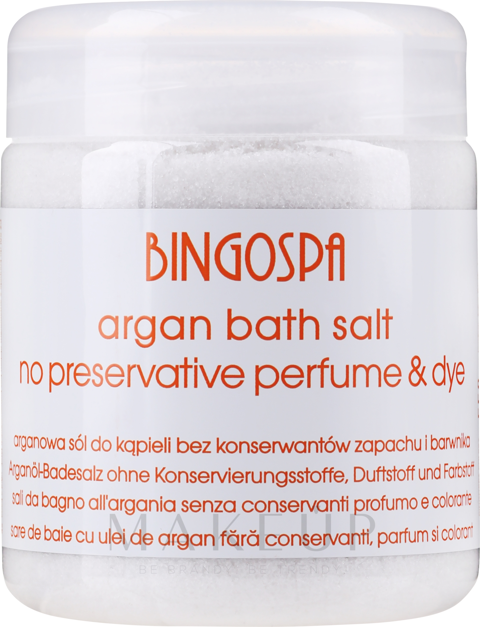 Argan Badesalz für SPA-Behandlungen - BingoSpa Argan Salt Bath — Foto 550 g