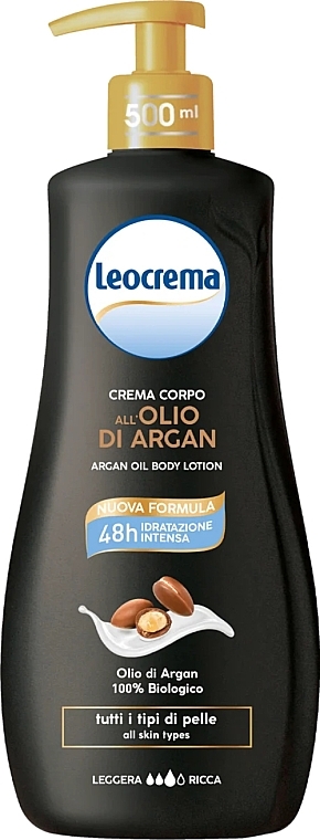 Leocrema Argan Oil Body Lotion - Körperbalsam mit Arganöl — Bild N1