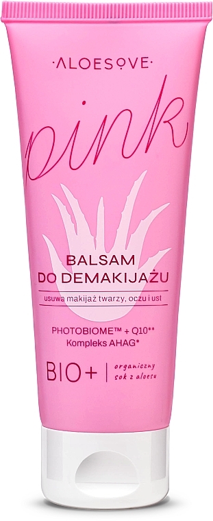 Balsam für Gesicht, Augen und Lippen - Aloesove Pink Make-Up Removal Balm  — Bild N1