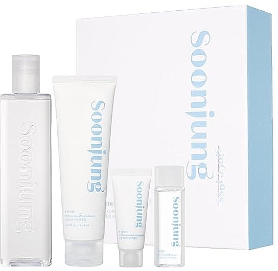 Abschminkpad-Set - Etude Soon Jung Skincare Set (emul/130ml + emul/20ml + toner/350ml + toner/25ml) — Bild N1