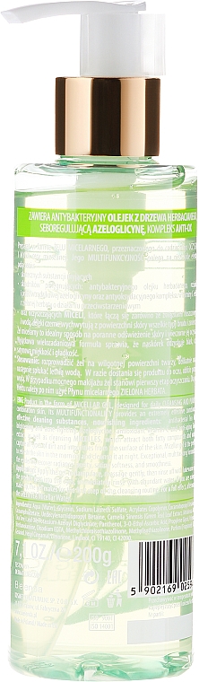 Mizellen-Reinigungsgel für das Gesicht mit grünem Tee - Bielenda Green Tea Cleansing Micellar Wash Gel — Bild N2