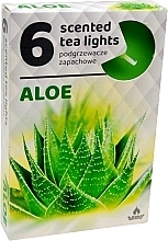 Düfte, Parfümerie und Kosmetik Teelichter Aloe 6 St. - Admit Scented Tea Light Aloe