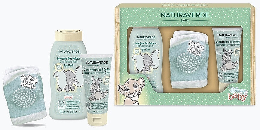 Set - Naturaverde Baby Disney Gift Set (b/wash/200ml + nappy/cr/100ml + knee pads) — Bild N2