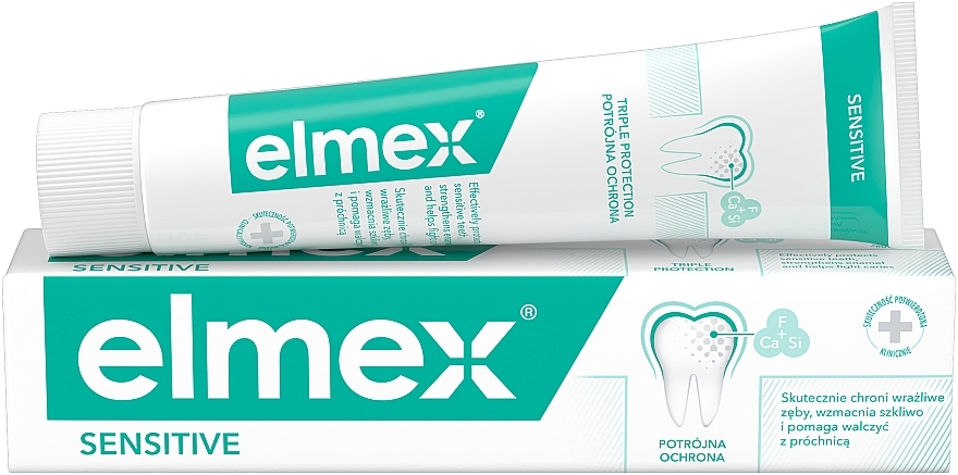 Zahnpasta mit Aminfluorid für empfindliche Zähne - Elmex Sensitive Toothpaste