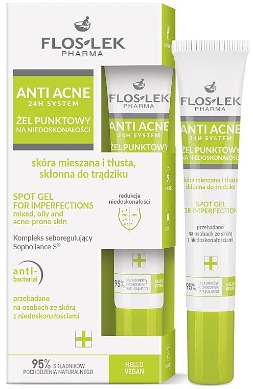 Spot-Gel gegen Unreinheiten - Floslek Anti Acne Spot Gel For Imperfections  — Bild N1