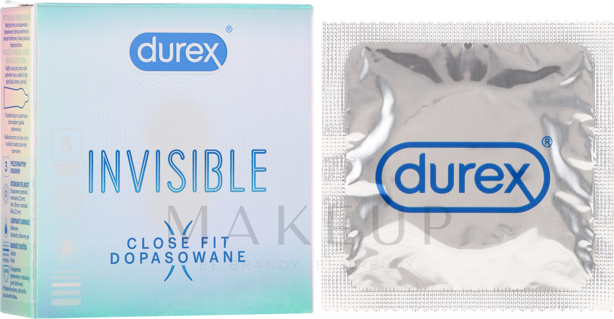 Kondome 3 St. - Durex Invisible Close Fit — Bild 3 St.