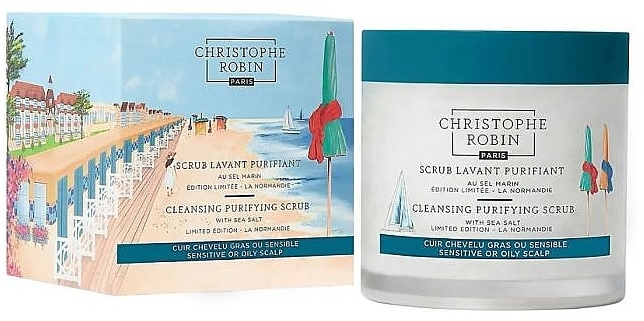 Reinigendes Kopfhautpeeling - Christophe Robin Cleansing Purifying Scrub With Sea Salt  — Bild N2