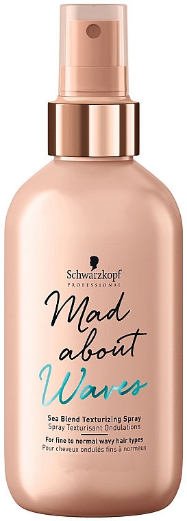 Texturierender Haarspray für feines und welliges Haar - Schwarzkopf Professional Mad About Waves Sea Blend Texturizing Spray — Bild N1