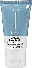Düfte, Parfümerie und Kosmetik Gesichtspeeling mit Calcit aus niederländischem Wasser - Naif Natural Skincare Face Scrub Circular