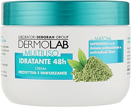 Universelle, feuchtigkeitsspendende und regenerierende Creme für Körper, Gesicht und Hände mit Matcha - Deborah Milano Dermolab 48h Multipurpose Hydrating Cream — Bild N1