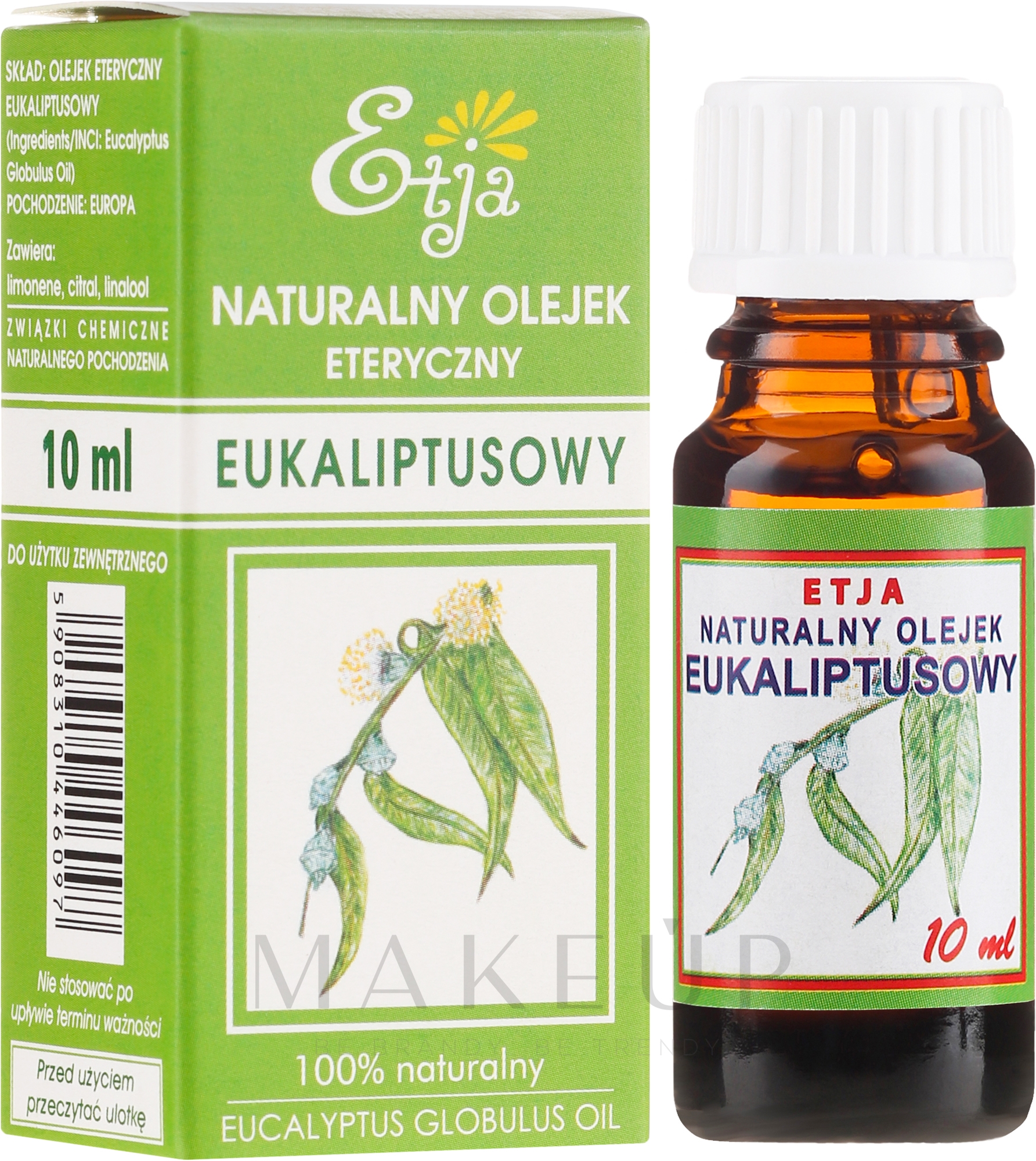 Natürliches ätherisches Eukalyptusöl - Etja Natural Essential Eucalyptus Oil — Bild 10 ml
