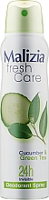 Düfte, Parfümerie und Kosmetik Deospray Antitranspirant mit Gurke und grüner Tee - Malizia Frash Care Deodorant Spray Cucumber & Green Tea