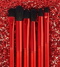 Make-up Pinselset 6-tlg. mit Kosmetiktasche - BH Cosmetics Drop Dead Gorgeous Killer Queen Eye Brush Set — Bild N2