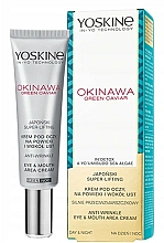 Düfte, Parfümerie und Kosmetik Anti-Falten Augen- und Lippenkonturcreme mit grünem Kavier - Yoskine Okinawa Green Caviar Eye Cream