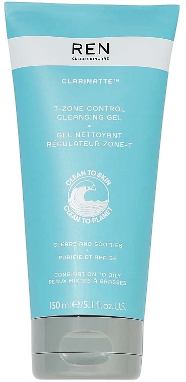 Reinigungsgel für fettige- und Mischhaut - Ren Clarimatte Clean Skincare T-Zone Control — Bild N1