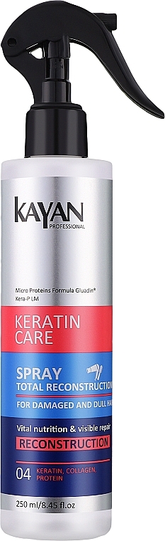 Spray für geschädigtes und stumpfes Haar - Kayan Professional Keratin Care Hair Spray — Bild N1