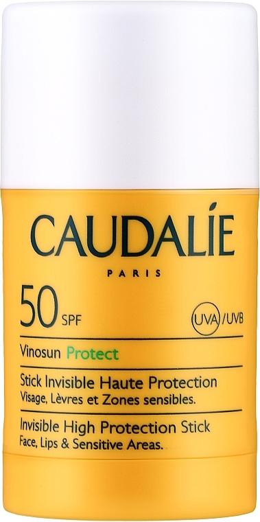 Sonnenschutzstick - Caudalie Vinosun Protect Invisible High Protection Stick SPF 50  — Bild N1