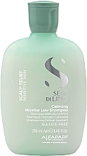 Beruhigendes MIzellen-Shampoo mit Leinsamenextrakt für empfindliche Kopfhaut - Alfaparf Semi Di Lino Scalp Relief Calming Micellar Low Shampoo — Bild N1