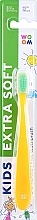 Düfte, Parfümerie und Kosmetik Zahnbürste für Kinder 2-6 Jahre extra weich gelb - Woom Kids Extra Soft Toothbrush 2-6