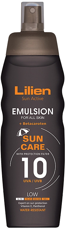 Sonnenemulsion für den Körper - Lilien Sun Active Emulsion SPF 10 — Bild N1