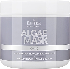 Düfte, Parfümerie und Kosmetik Algenmaske für das Gesicht mit Hyaluronsäure - Farmona Professional Algae Mask With Hyaluronic Acid