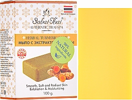 Düfte, Parfümerie und Kosmetik Kurkuma Peelingseife - Sabai Thai Herbal Turmeric Soap
