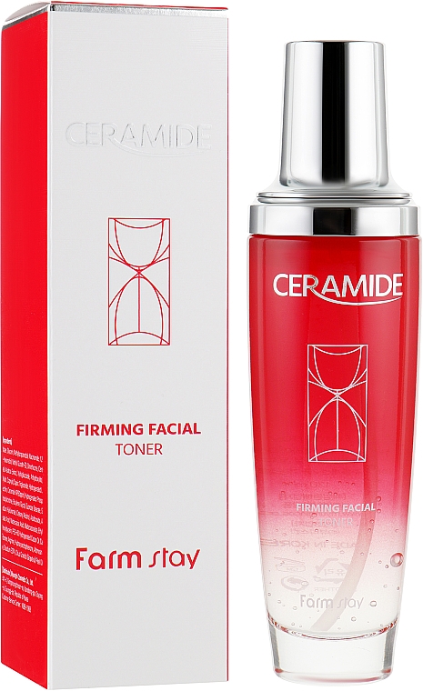 Feuchtigkeitsspendendes und glättendes Gesichtstonikum mit Ceramiden - FarmStay Ceramide Firming Facial Toner — Bild N1
