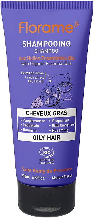 Shampoo für fettiges Haar - Florame Oily Hair Shampoo — Bild N1