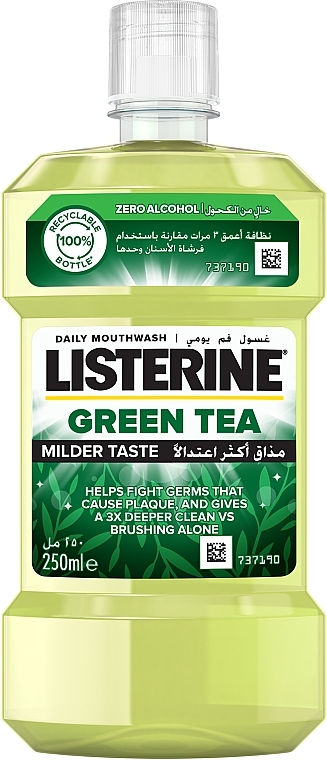 Mundspülung Kariesschutz mit Grüntee-Extrakt - Listerine Green Tea — Bild N1