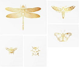 Temporäre Tätowierungen - TATTon.me Gold Dragonfly Set — Bild N2
