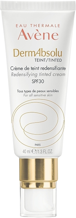 Revitalisierende getönte Gesichtscreme für strahlenden Teint SPF 30 - Avene Eau Thermale Derm Absolu Cream SPF30