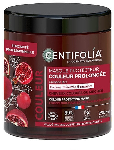 Centifolia Colour Protecting Mask Long-Lasting Colour - Schutzmaske mit Granatapfel für das Haar — Bild N1