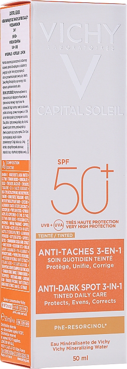 Getönte Sonnen-Pflege Anti-Pigmentflecken SPF 50 - Vichy Ideal Soleil Anti Dark Spot Spf 50 — Foto N2